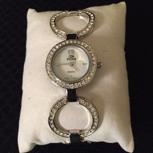 Stone Crystal Silver Ladies Watch - New